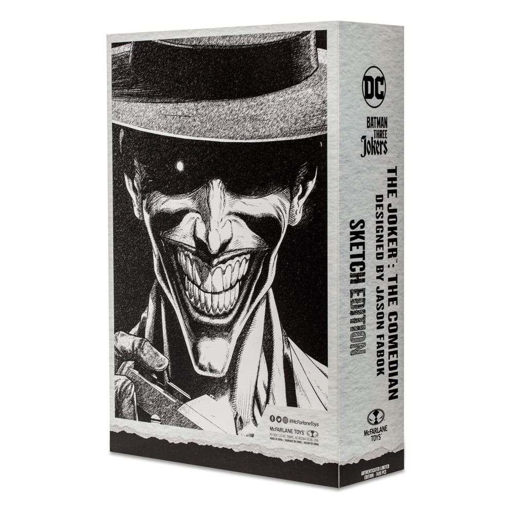 Batman: Three Jokers DC Multiverse Action Figure The Joker: The Comedian Sketch Edition (Gold Label) 18 cm